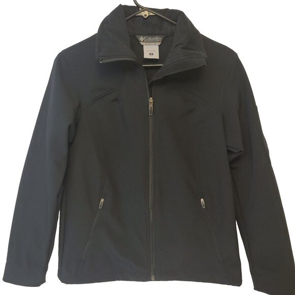 Columbia Titanium Component Black Omni-Shield Full Zip Sz S Women Jacket - Picture 1 of 10